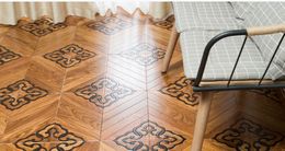 Chinese knot Design Natural Colour White Oak Parquet flooring Hardwood floor tile medallion inaly wall cladding ceramic rosewood background