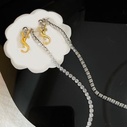 Designer S Stud Earrings For Women Men Hoop Earring Luxurys Designers Letter Pearl Stud Earrings Charm Gift D2112297Z