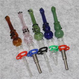 Nectar Pipe hookah with quartz Nail 14mm oil rigs glass bongs water Pipes recycler bubbler