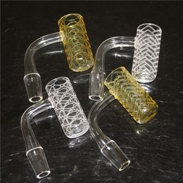 Smoking Quartz Bangers 10mm 14mm 18mm Male Female 90 45 Degree Domeless banger Nails for Dab Rig Bong water pipe ash catcher