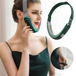 Chin Line Up Lifting Belt Machine LED Photon MagneticTherapy Facial Lifting Slimming Vibration Massager V Face Care
