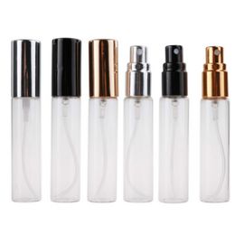 Free Shipping Mini Vials Perfume Bottles 5ml Travel Refillable Portable Empty Atomizer Clear Perfume Spray Bottle Ourdoor R2021