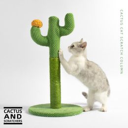 Cat Toys Cactus Climbing Rack Thickened Sisal Column Scratch Board Rope