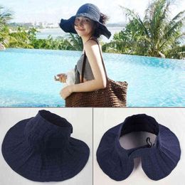 Women Summer Outdoor Beach Fashion Tide Folding Cap Hat Bucket Hats Sunhat sun hats for women chapeau femme G220301