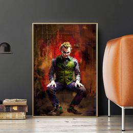 Abstract Art Joker Canvas Paintings For Living Room Figure Wall Art Posters and Prints Modern Pictures Unframed294P