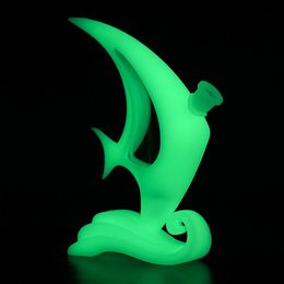 6.7'' Pterophyllum Dab rig Glowing Smoking Accessories tobacco bubbler hookah oil bong pipe water pipes pyrex glass hookahs