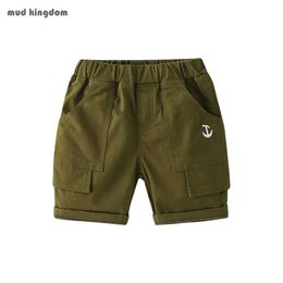 Mudkingdom Baby Summer Boys Nautical Cargo Shorts Fashion Solid Color Cotton Material shorts Pants 210615
