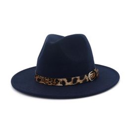 fedora hats solid leopard belt band casual women hats green red white black men caps panamas outdoor decorate luxury women hats