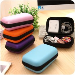 mobile phone data NZ - Data Cable Zipper Bags Digital Storage Bag Mobile Phone Charger Organizer Earphone Package Case Sundries Travel Storage Bag 5 Color 117 V2