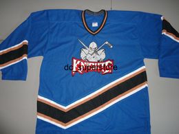 custom Vintage Blue Sewn #9 Dihigo CCM KNIGHTS Sewn Hockey Jersey Stitch add any number name MEN KID HOCKEY JERSEYS XS-5XL