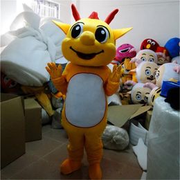 Adult Size Dragon Mascot Costumes Halloween Fancy Party Dress Cartoon Character Carnival Xmas Easter Advertising Birthday Party Costume Outfit