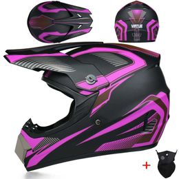 Off-road helmets downhill racing mountain full face helmet motorcycle moto cross casco casque capacete Q0630