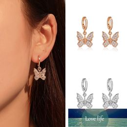 Fashion Korean Butterfly Dangle Earrings for Women Statement Drop Earrings Animal Sweet Colorful Hoop Earrings Girls Jewelry Factory price expert design Quality