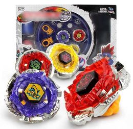 Spinning Top Metal Fusion Set 4pcs With Launchers Arena Constellation Spinning Top Children Christmas Gifts X0528