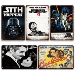 vintage girl hot sexy UK - 2020 SITH Star Movies Metal Tin Plate Signs Vintage Funny Sexy Pin up Girls Lady Poster Wall Metal Plaque Club Home Living Room Decor HOT