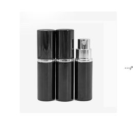 NEWnew 5ml Aluminium Mini Perfume Bottle Traveller Spray Atomizer Empty Parfum Bottles For Girls Women Refillable Portable Container RRA10909