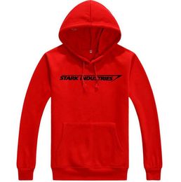 European American men's sweatshirts stark industries style printed hooded sweaters