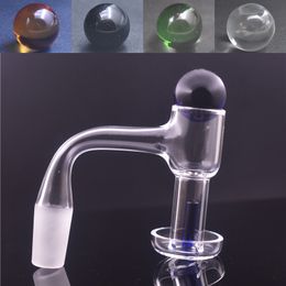 cheapest Bevelled Quartz Terp Slurper Banger Nail with Ball carb cap and Pill Fully Weld Terp Vacuum Domeles Banger Nails for dab rig bong