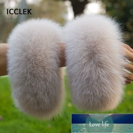 100% Real fur Cuffs Warmer Wrist Cuff Fur Sleeves For Women Coat Genuine fur Arm Cuffs Lady Bracelet Real Wristband Factory price expert design Quality Latest