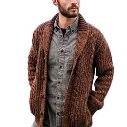 Spring Autumn 2021 Sweater Mens Cardigans Outwear Fashion Middle Length Cardigan Men