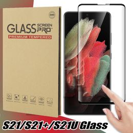 Full Glue Case Friendly 3D Screen Protectors Tempered Glass For Samsung Galaxy S21 S20 note20 Ultra Note 10 9 8 Plus S10 S9 S8 S7 Edge with retail Package