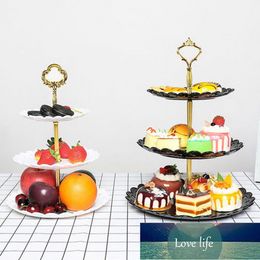 3-Tier Stand Three-layer Fruit Plate Cake Stand Dessert Vegetable Storage Rack