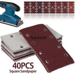 40Pcs Hook and Loop Sanding Paper Punched Sheets Sandpaper Abrasive 40-400 Grit for 1/3 Sanders Polishing
