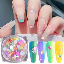 Crystal Rhinestones Nail Art Decorations Mermaid Aurora Nails Beads Stones Jewellery Charms Gems for Manicure Accessoires
