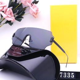 Sunglasses Women Driving Sunglasses 6 Colours Fashion Unisex Adumbral Luxury F Mens Frameless Sunglass Designer Men Sunglasses Cool Glasses T2201295