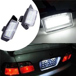 2 Pcs LED Number License Plate Lights Lamps For Mitsubishi OUTLANDER XL(CW) 2006-2012 Lancer Sportback 2008~2012 Car Accessories