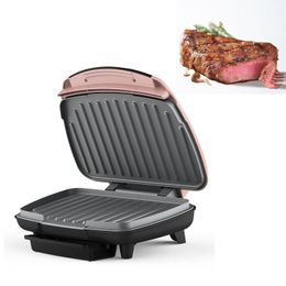 Double Heating Grilled Steak Machine Household Panini Breakfast Maker Multifunctional Grill Pan Smokeless Barbecue BBQ Tools