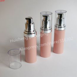 20 x 30ml Portable Empty Plastic Lotion Pump Bottle 30cc Pink Press Dispenser Shampoo Containers Packaginggoods qty