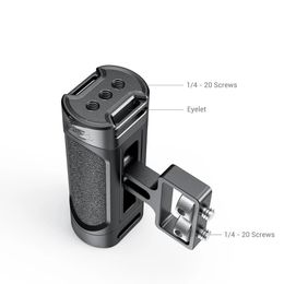 Mini Camera Side Handle with Two 1/4-20 Screws and strap eyelet for mirrorless/ digital camera /small