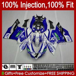 Injection Mould Fairings For DUCATI Panigale White blue 899 1199 S R 899S 1199S 12 13 14 15 16 Bodywork 44No.37 899R 1199R 2012 2013 2014 2015 2016 899-1199 12-16 OEM Body