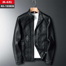 Spring Autumn Men Leather Jackets Classic Slim Fit Male PU Leather Coats Motorcycle Biker Streetwear Smart Casual Coats Male 211111