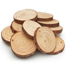 Party Supplies Pine wood slices 3 1/2" round wooden DIY crafts wedding Christmas ornaments coasters dried 2/5" thick blank unfinished SN2475