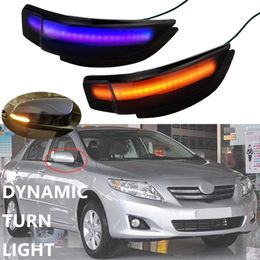 For Toyota Corolla Camry Prius Vios CHR Yaris Venza Avalon Altis LED Dynamic Car Blinker Side Marker Turn Signal Lights Lamp
