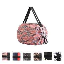 Storage Foldable Shopping Bags Large Eco-Friendly Reusable Portable Shoulder Handbag Waterproof Travel Tote Bag KDJK2106