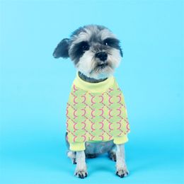 Fashion Dog Apparel Full Letters Print Pet Sweater Breathable Spring Soft Puppy Sweaters Cats Dogs Clothes