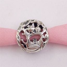 Jewellery Disny Alic in Wonderland Cheshire Cat & Absolem Caterpillar 925 Sterling Silver pandora style Bead Charm Bracelets DIY Jewellery Gift bangle chain 799361C00