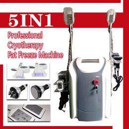 cryolipolysis fat freezing machine slimming 40K ultrasound cryotherapy face/body RF 6 pads LLLT lipo laser machine #0211