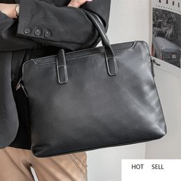 Shoulder Bags for Men Briefcases Business Laptop Travel Bag Documents Hand Bags Black Casual Tote Bolso Para Hombre
