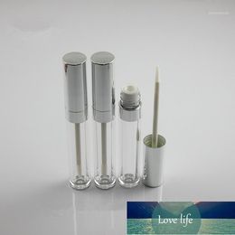 10pcs 6ml Plastic Frosted Lip Gloss Tube Empty Lip Container With Silver Lid,Round Lipgloss Refillable Bottles1