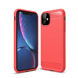 Carbon fiber phone case for iPhone 11 12 Pro Mini X Xr Xs Max 6 6S 7 8 Plus four colors can be selected