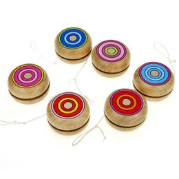 Yoyo Wooden Toys 4.5cm Yo-yo Classic Toys Wooden YO-YO Ball Spin Professional Classic Toys For Child Gift G1125