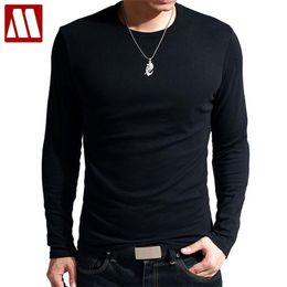Slim Fit T Shirt Men's Thermal Muscle Bodybuilding T Shirt Male O-neck Compression Tights Shirts Newest Fitness Men Long Sleeve 210317