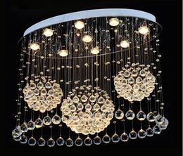 Luxury Crystal Chandelier Modern Creative Lamp Indoor Hanging Lighting Fixture For Living Dining Room Stainless Ceiling Light