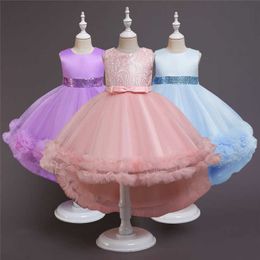 3-10 years Girls Dress Summer Baby Girls Flower sequins Dress High quality Party Princess Dress Kids Cotton Party girls Clothing Q0716