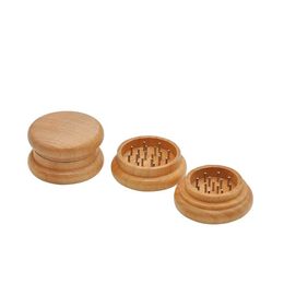 Nice Natural Wooden Herb Tobacco Grind Spice Miller Grinder Crusher Grinding Chopped Portable For Bong Smoking Tube Accessories DHL