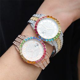 Hot Trendy Mens Fashion Hip Hop Watch Jewellery Diamond Ice Out Rapper Diamond Men Watch Gift for Friends